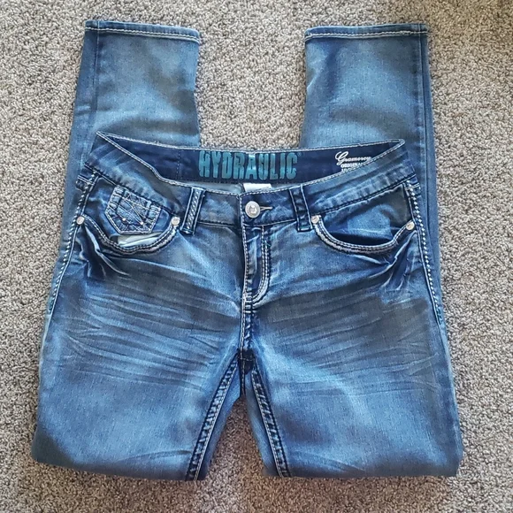 Low Rise Straight Leg Jeans - Picture 2 of 4